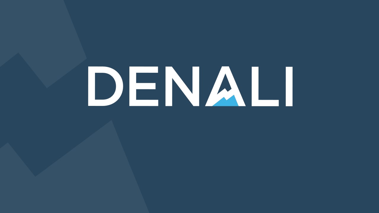 Denali logo over navy backround