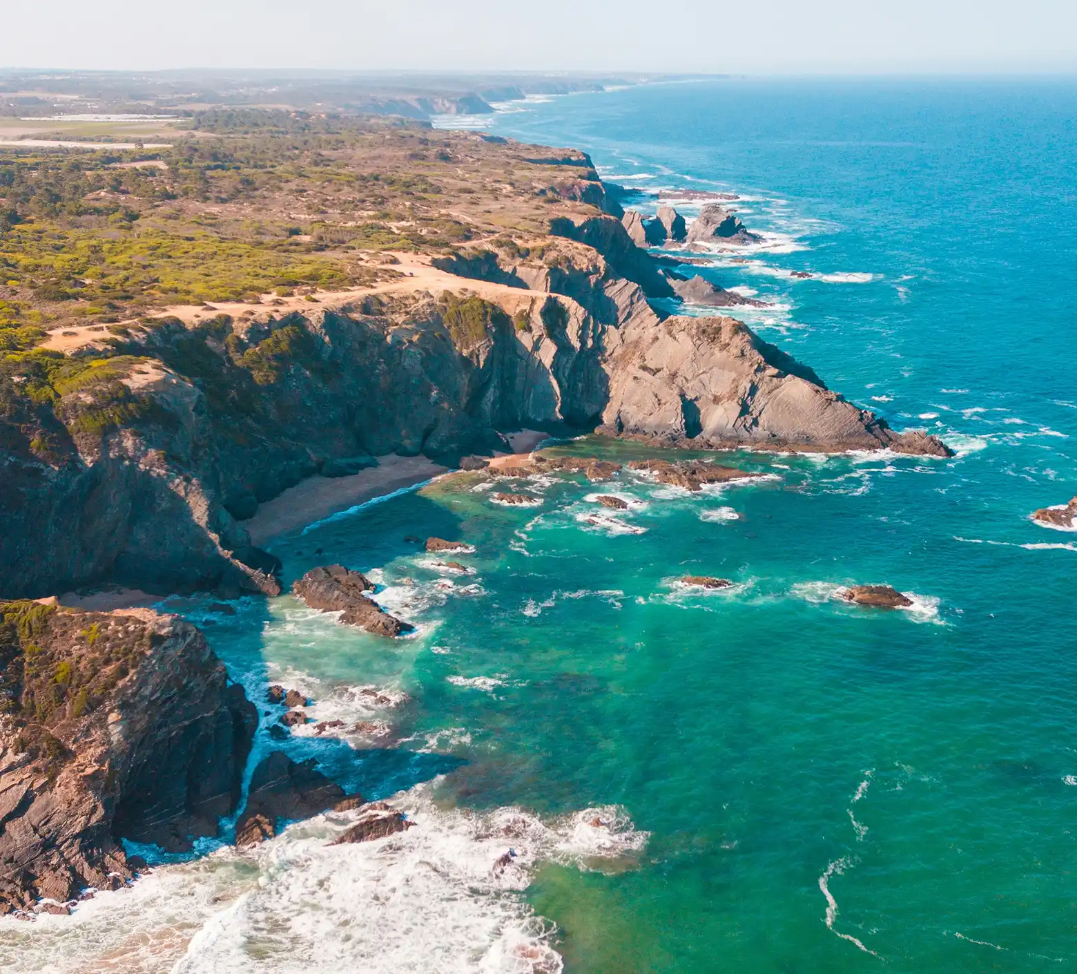 Rocky mountains in sunny weather.
