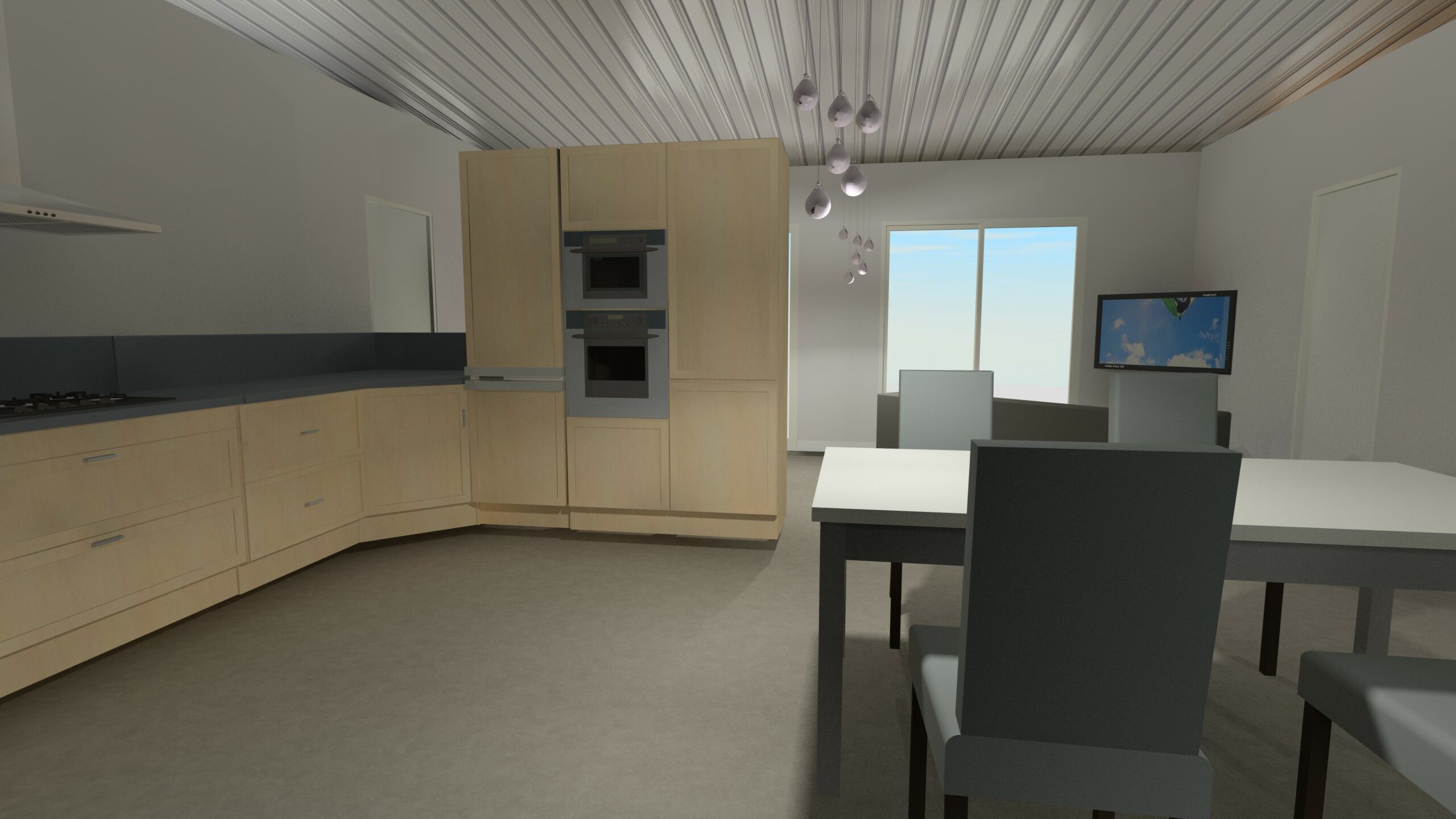 Cuisine du modèle teck de neomya