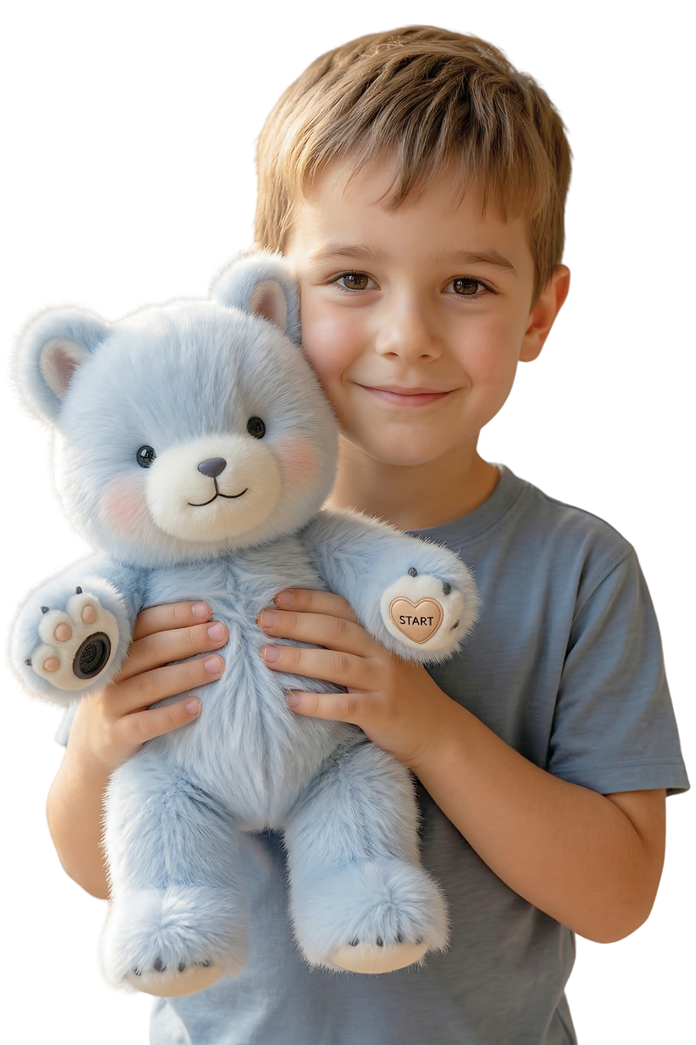 Aulino emotional education smart plushy – screen-free emotional education device that helps kids learn emotional skills through voice-guided conversations.