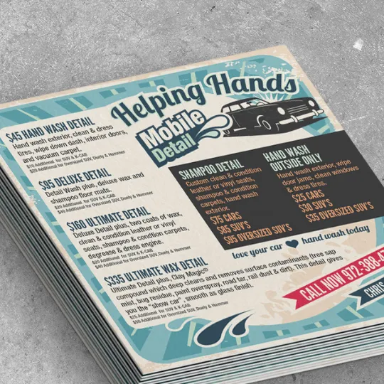 Digital Marketing and Branded Flyer and Tri-Fold Design DFW