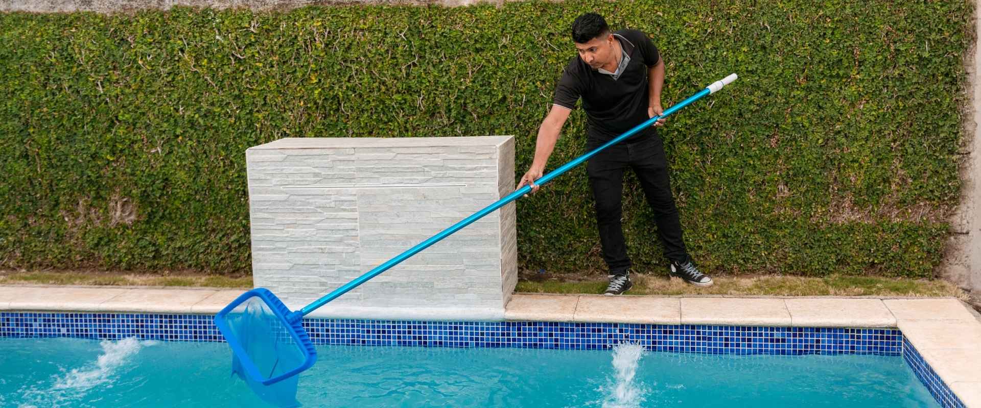 Pool professional at work
