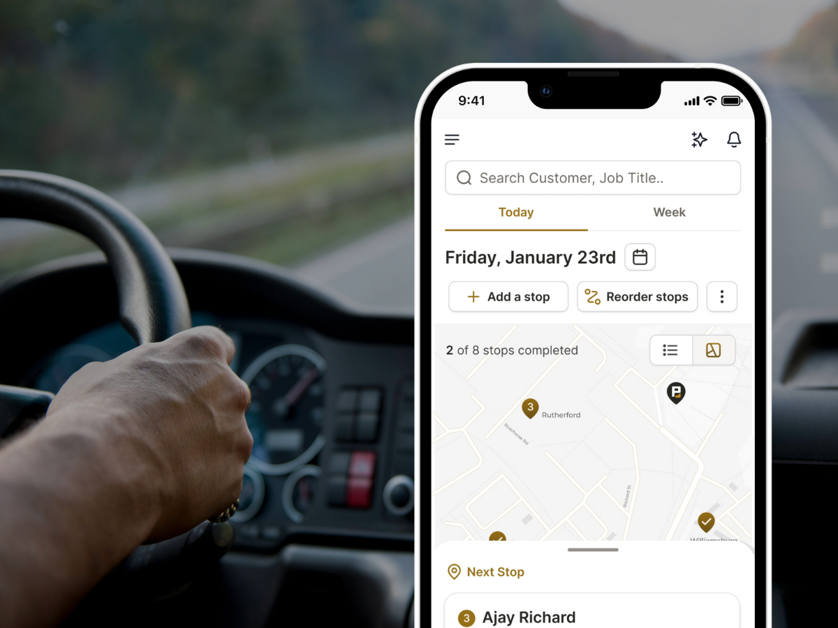 Route Map + Schedule UI