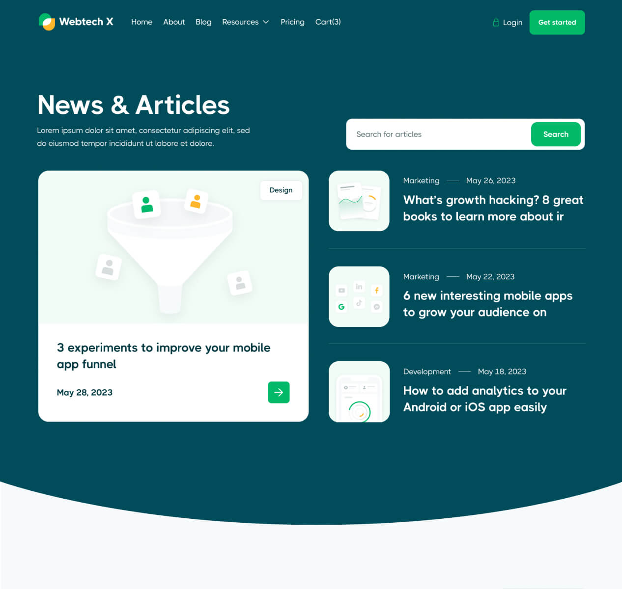  Blog V1 - Webtech X Webflow Template