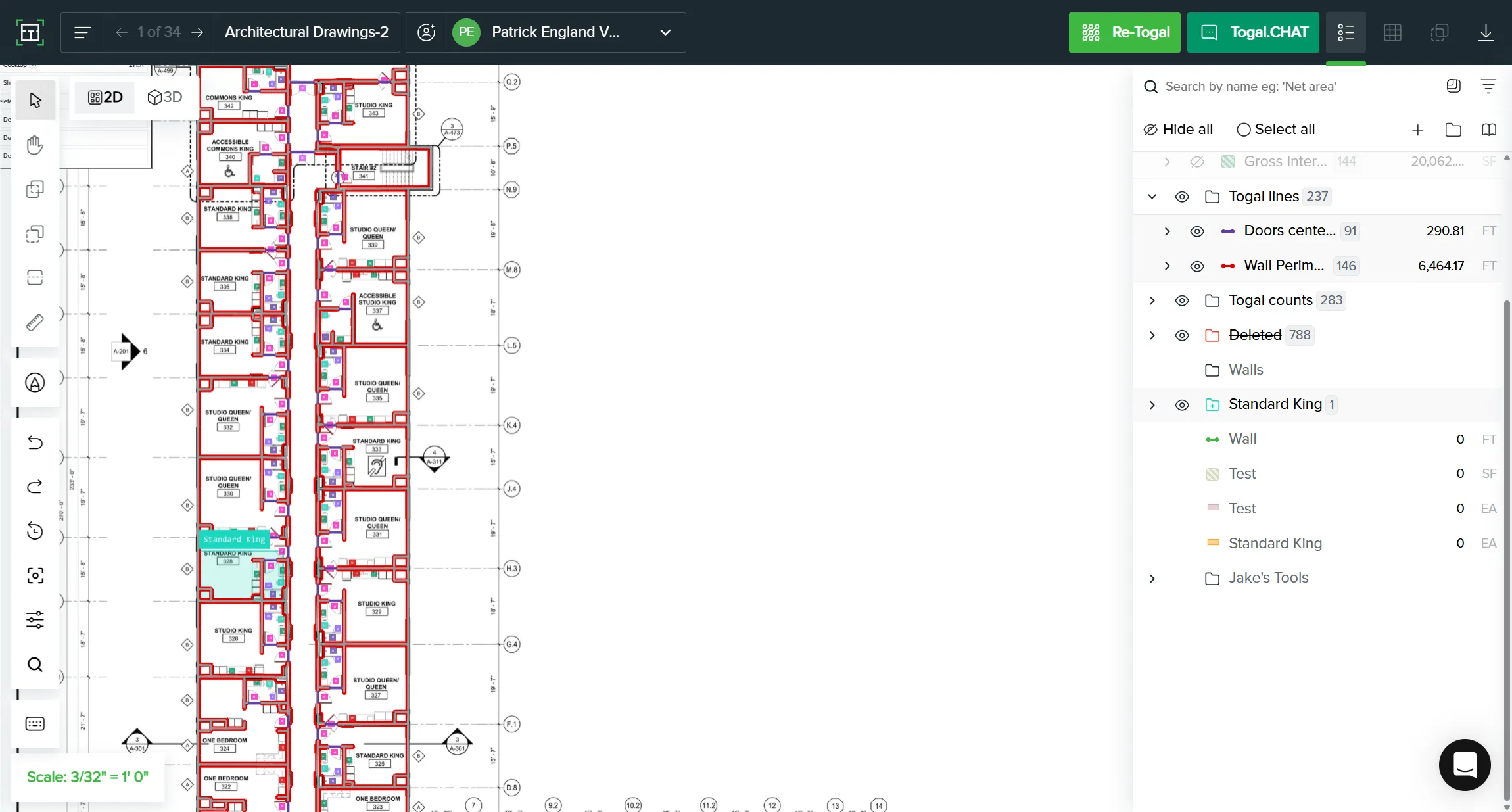 Repeating Groups in Togal
