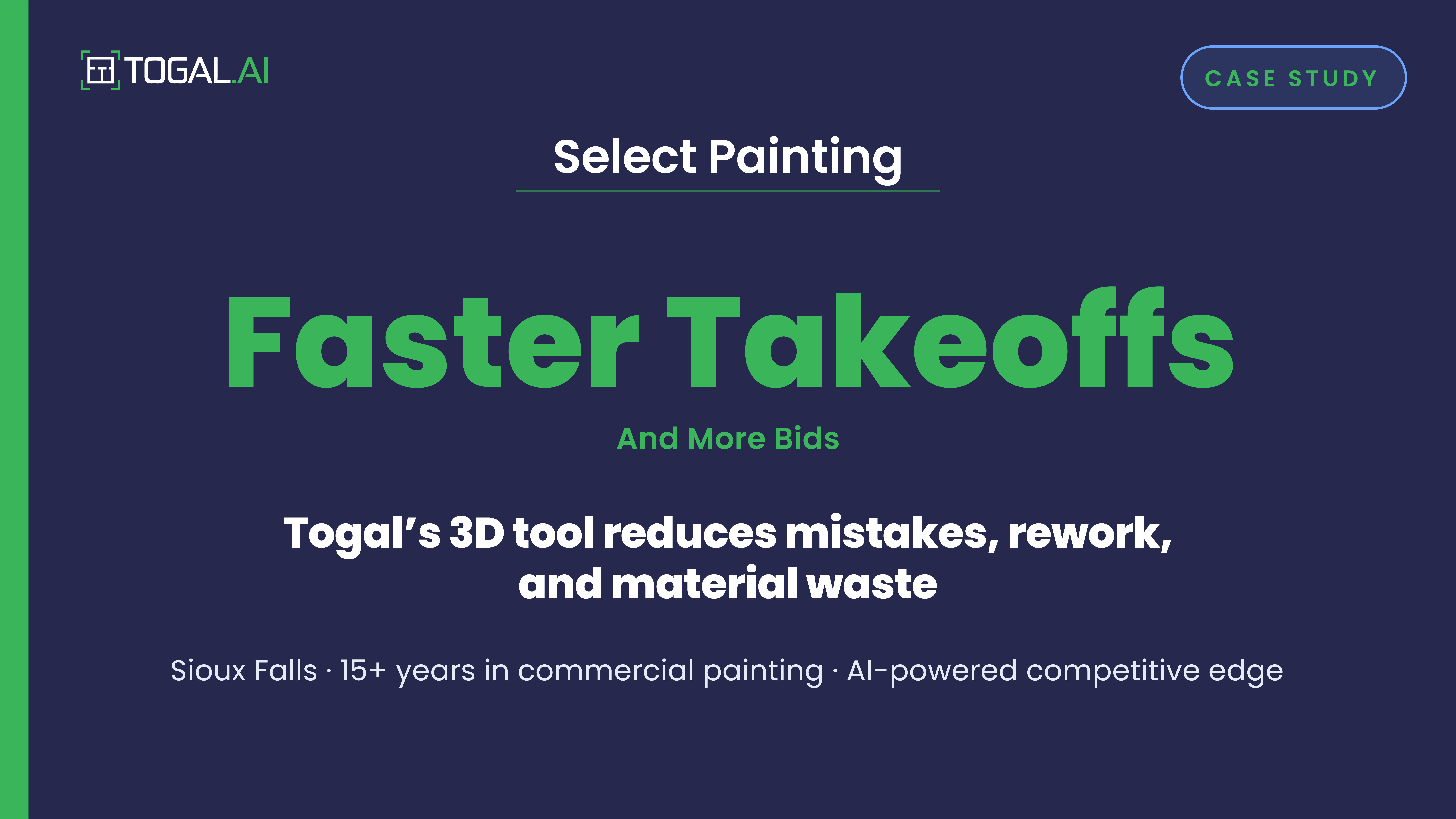 Select Painting Accelerates Takeoffs and Wins More Work with Togal.AI