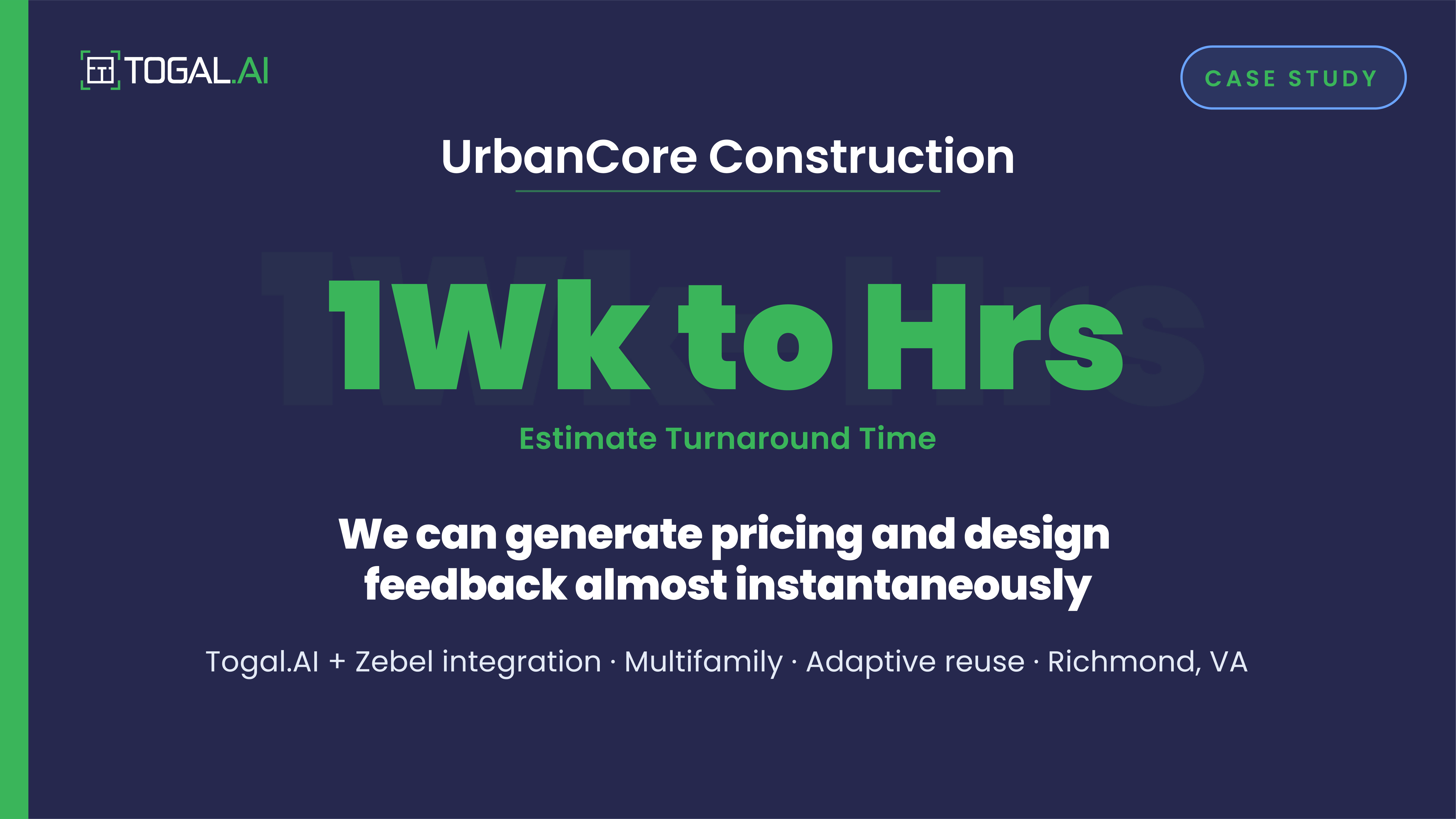 UrbanCore Leverages Togal.AI + Zebel Integration