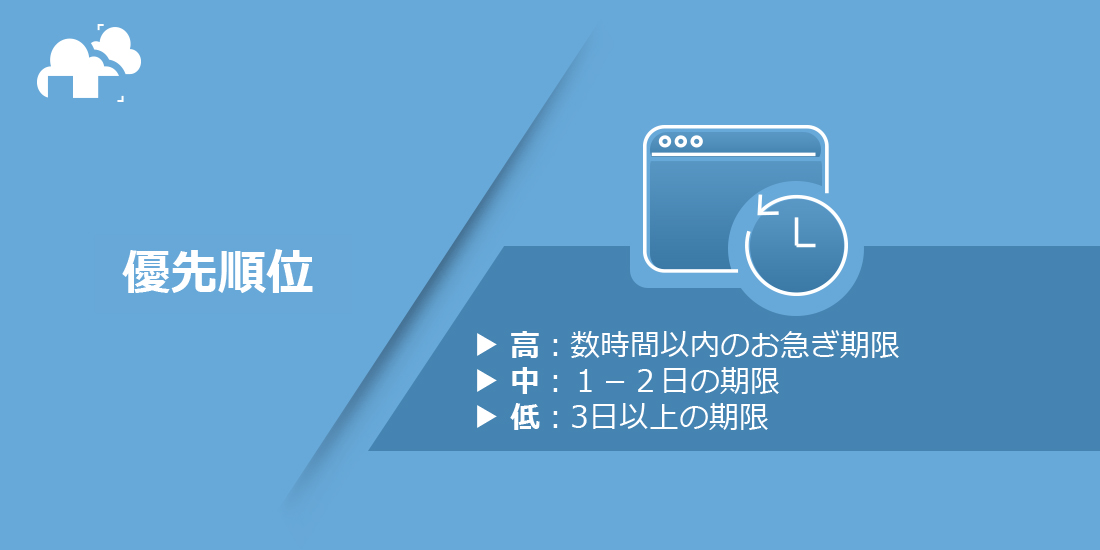 ガレージファームは優先順位を選択できる