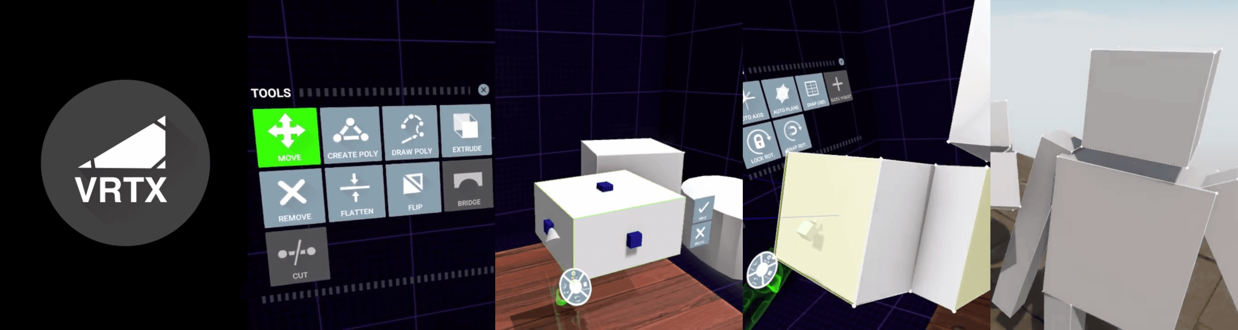 VRTX 3D modelling interface