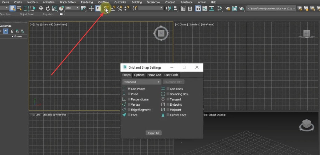 3ds Max UI 사용자 지정