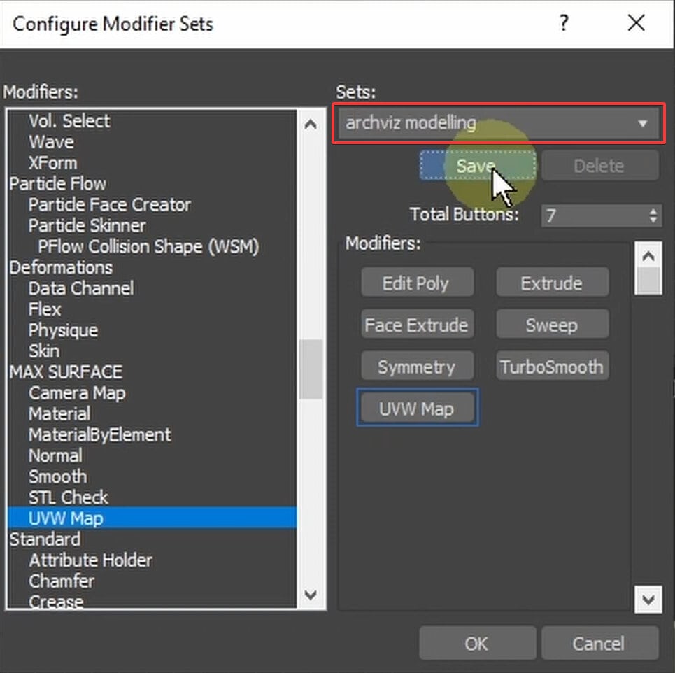 3ds Max UI 사용자 지정