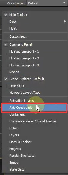 3ds Max UI 사용자 지정