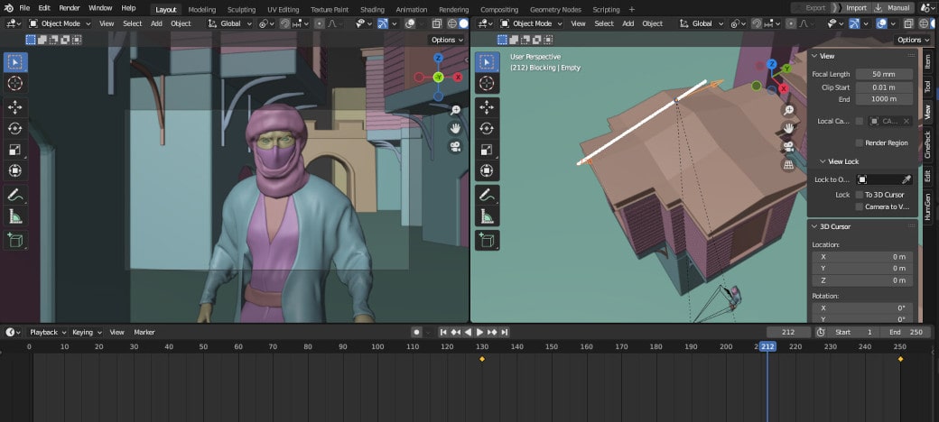 How to move cameras in Blender like a cinematographer using Cinepack
