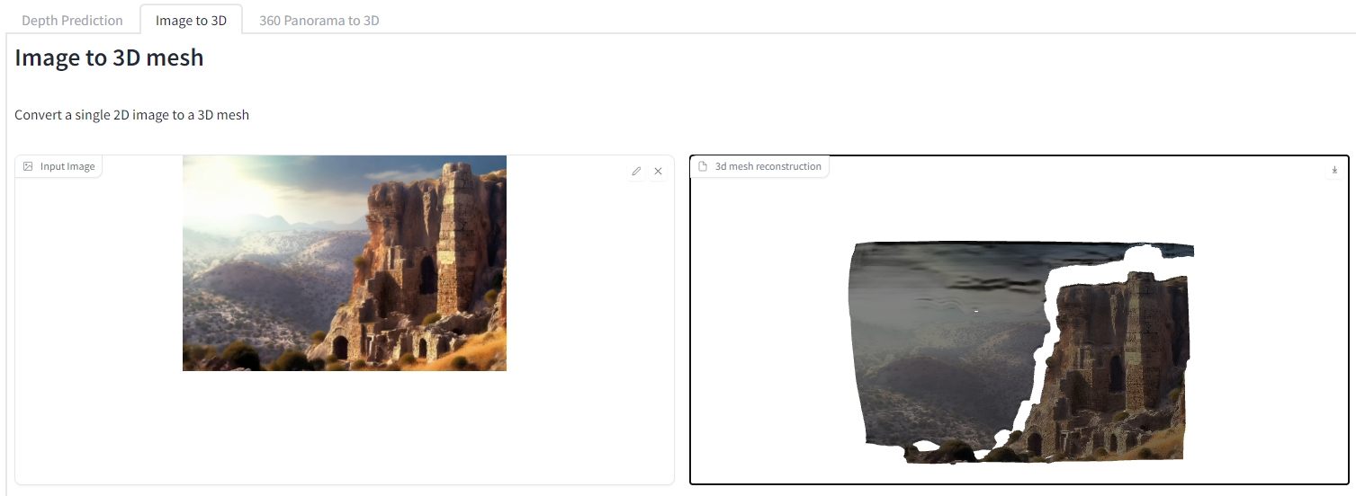 ZoeDepth: AI-powered depth calculation for 3D matte paintings and set extensions