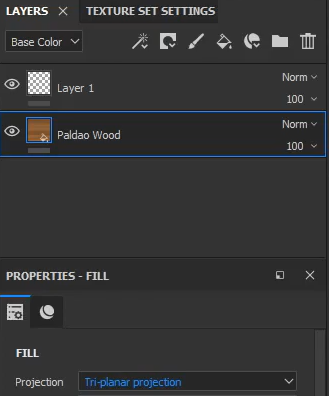 drag in a wood material to the body