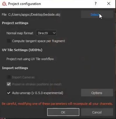 select the meshes we exported