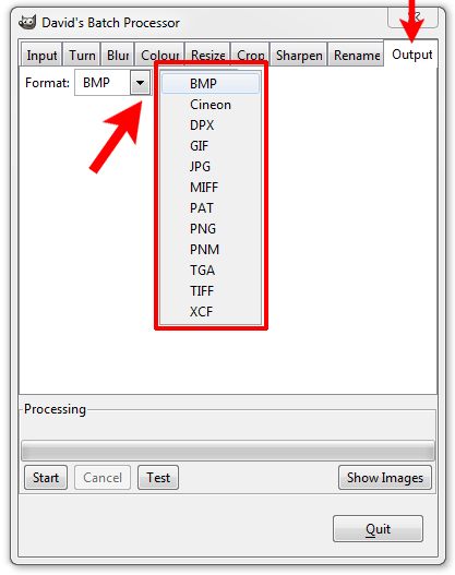 GIMPで画像のバッチサイズ変更