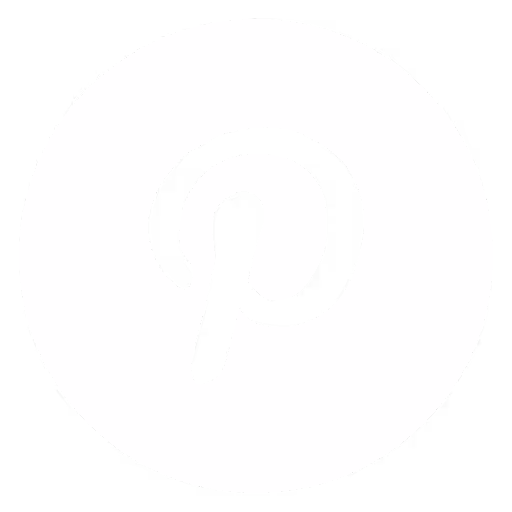 Pinterest logo in black inside a white circle.