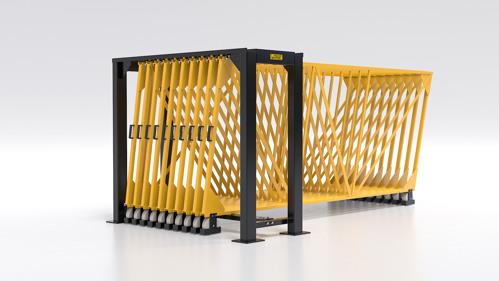 Sheet Metal Rack in a High-Volume Shop