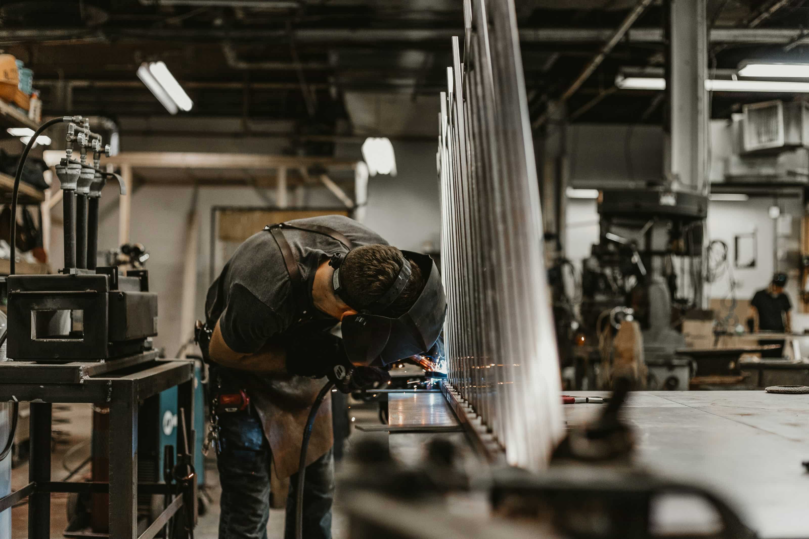 Sheet Metal Rack in a High-Volume Shop