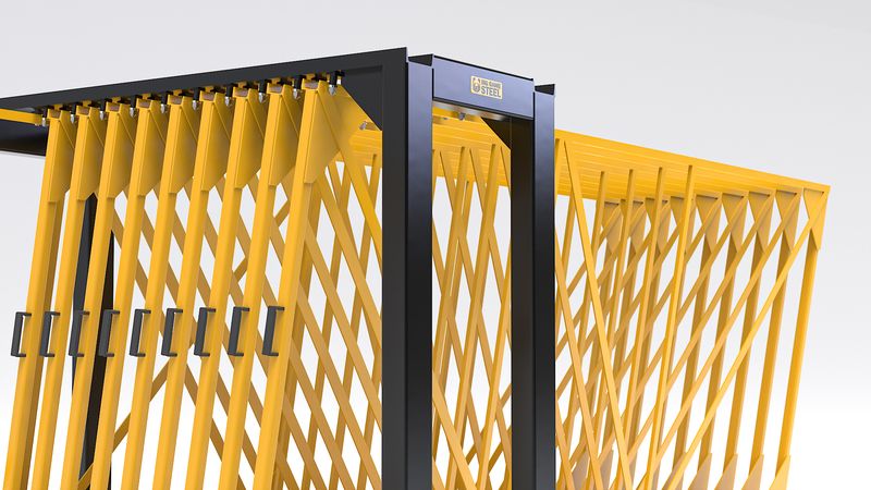 Sheet Metal Rack in a High-Volume Shop