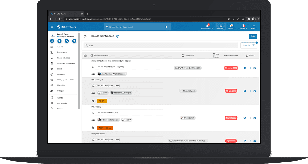 Manage preventive maintenance plans in your CMMS software