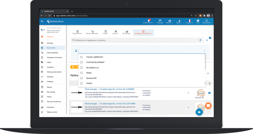 marketplace industrielle GMAO
