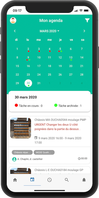 calendrier gmao management