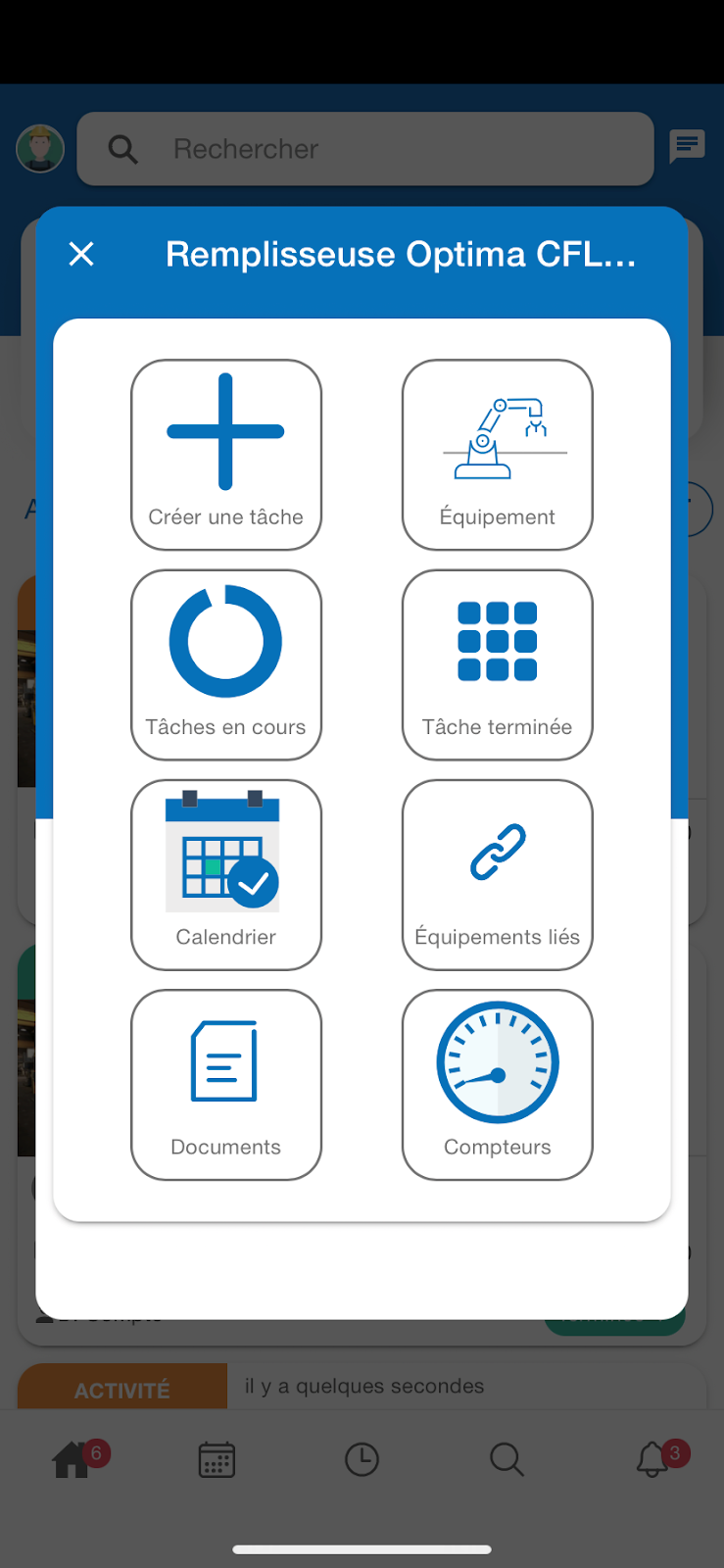 GMAO mobile QR codes