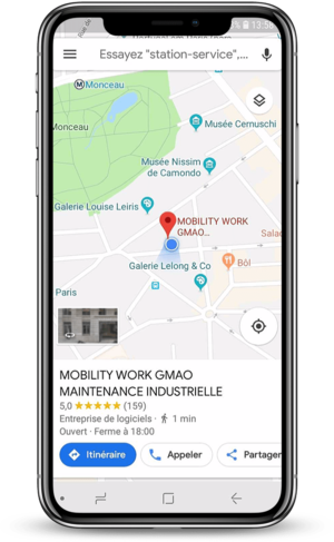Géolocalisation actifs GMAO Mobile