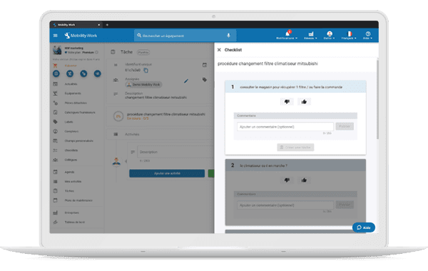 checklist sécurisée mobility work