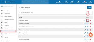 Dupliquer des checklists de maintenance dans la GMAO