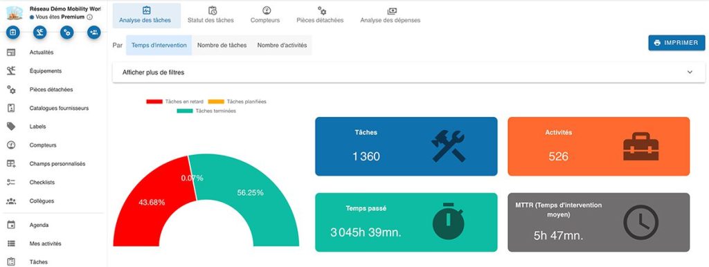 Créez rapidement des rapports de maintenance