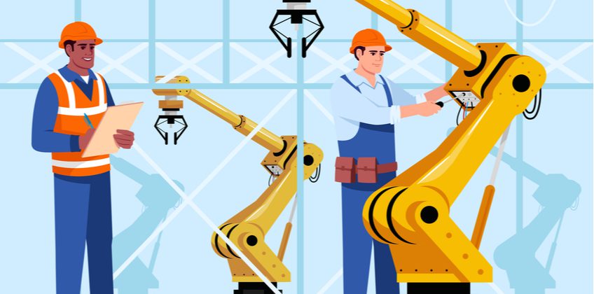 Des techniciens de maintenance industrielle
