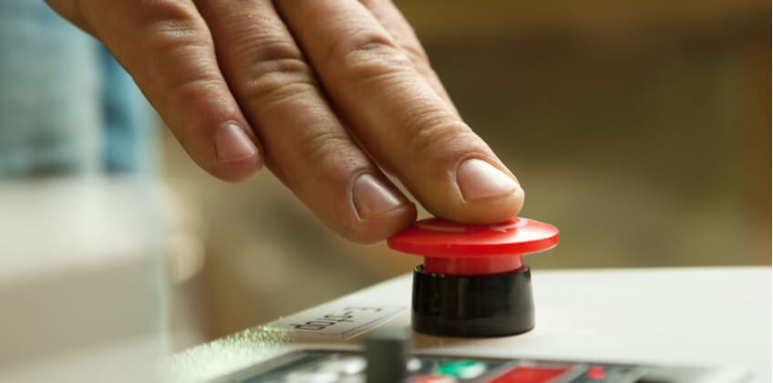 Un arrêt de production dans une usine