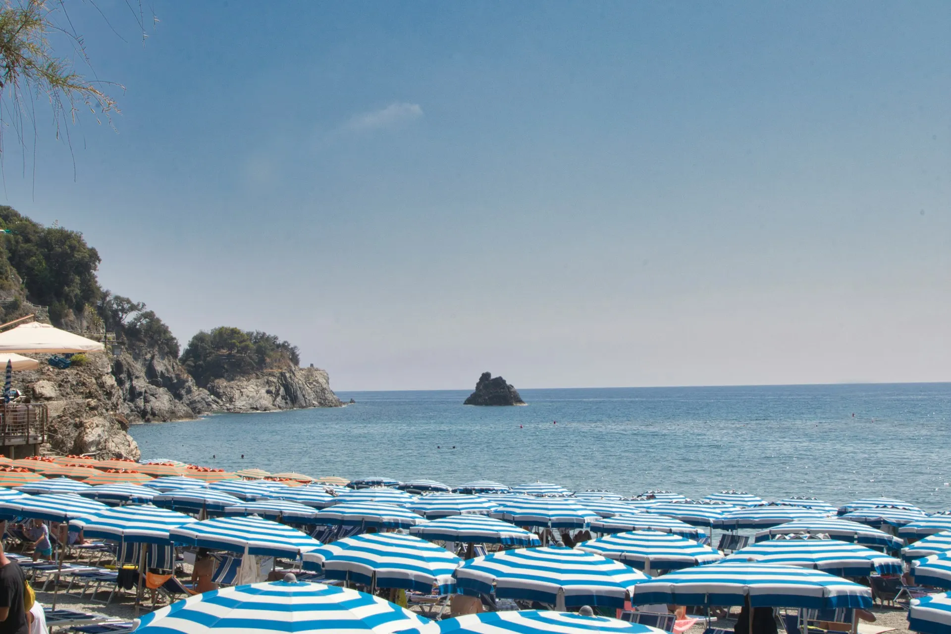 a bunch of umbrellas