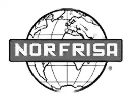 Logo featuring the word NORFRISA superimposed on a globe illustration.