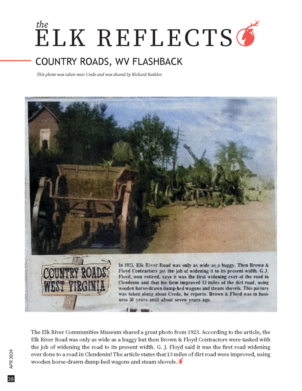 The Elk Reflects &mdash; Country Roads, WV Flashback