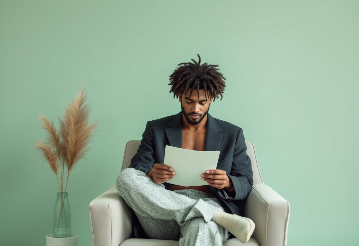 image of author at writing desk