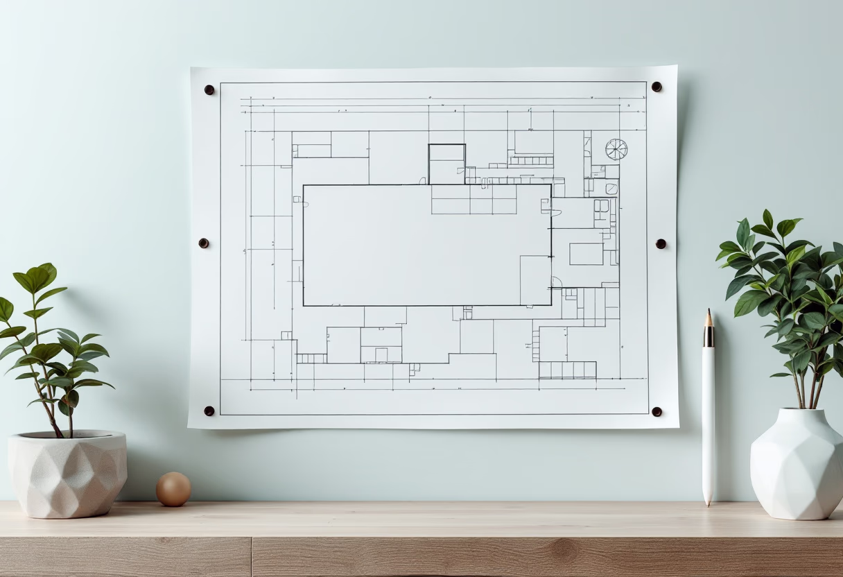 [background image] image of blueprint for a construction company