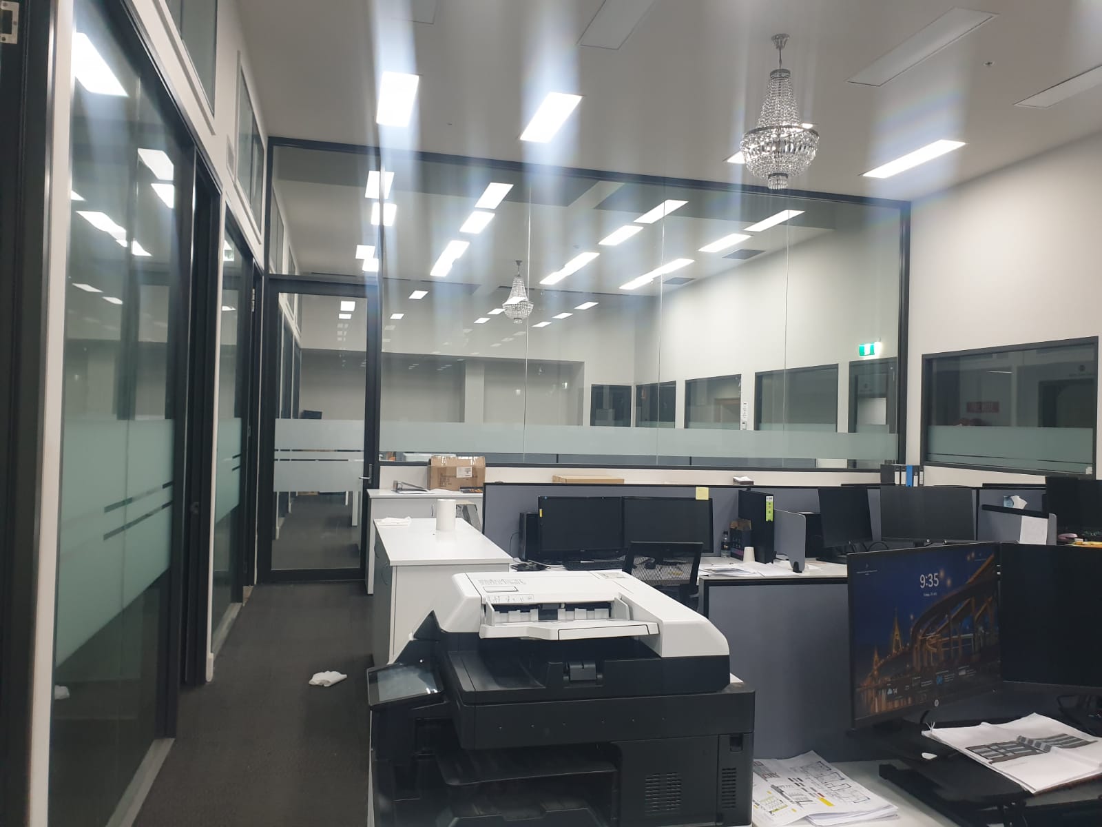 GLASS OFFICE PARTITION | SHOP FRONT