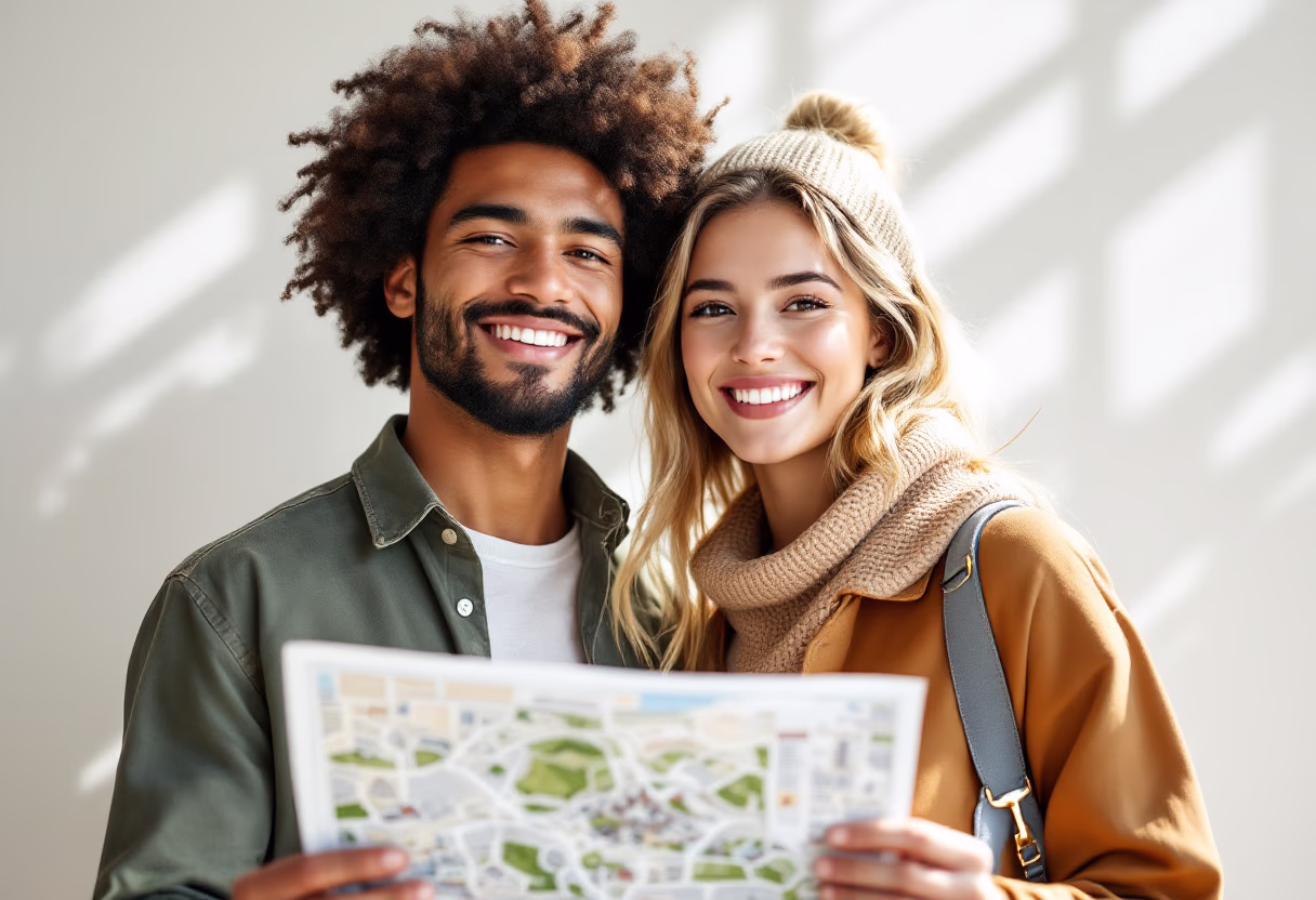 image of prospective students on campus tour