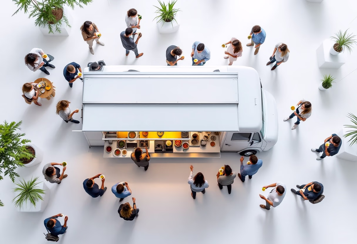 image of community engagement (for a food truck)