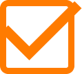 Check mark to show we do the features we say we do