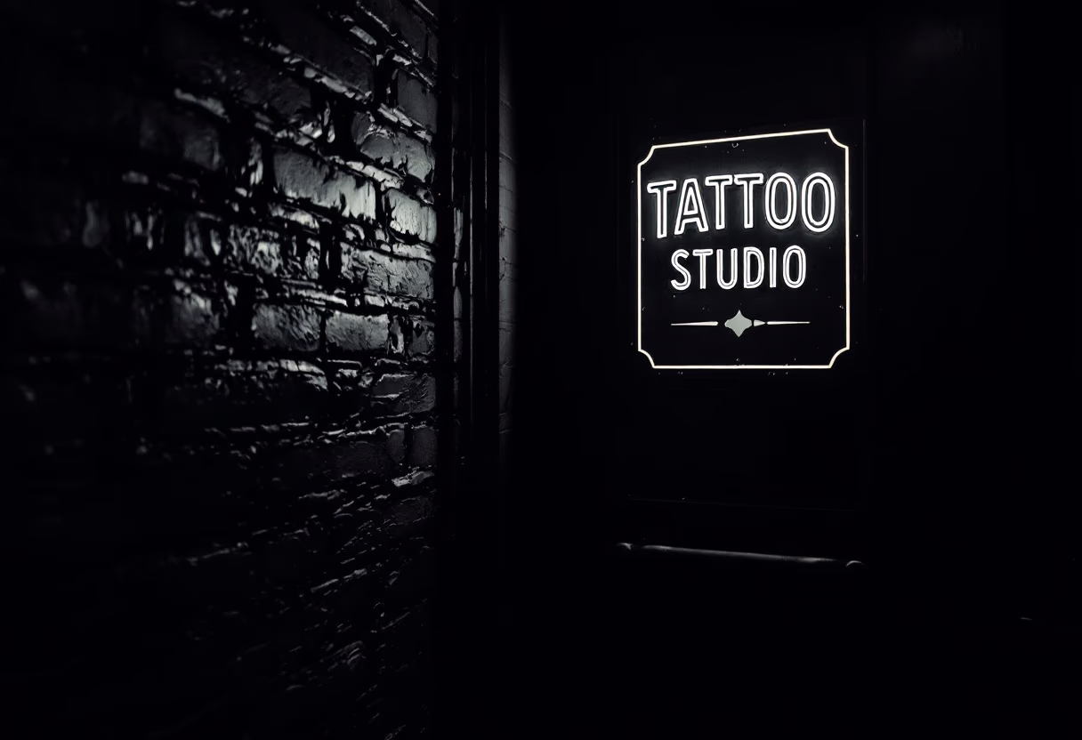 image of tattoo studio entrance