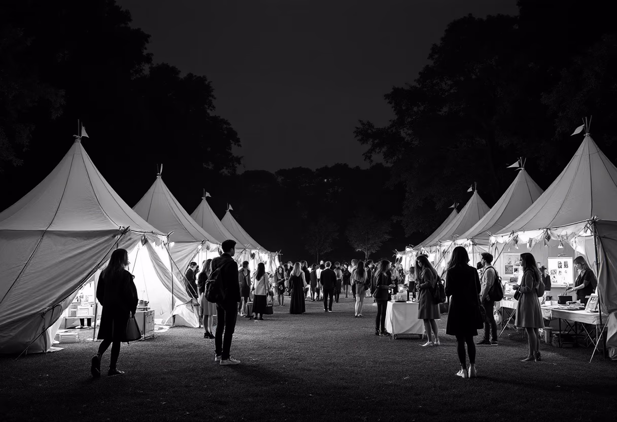 image of students during welcome week at a university