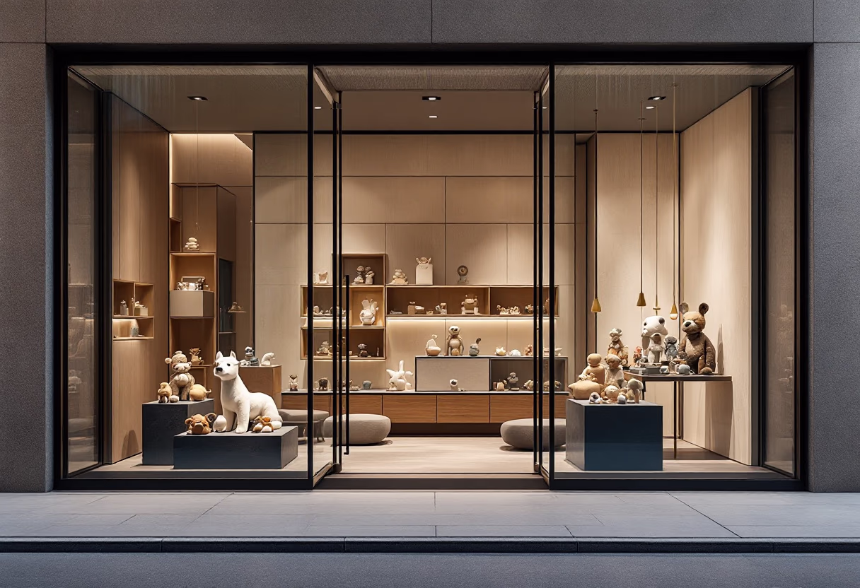 image of store exterior (for a toys & game store)