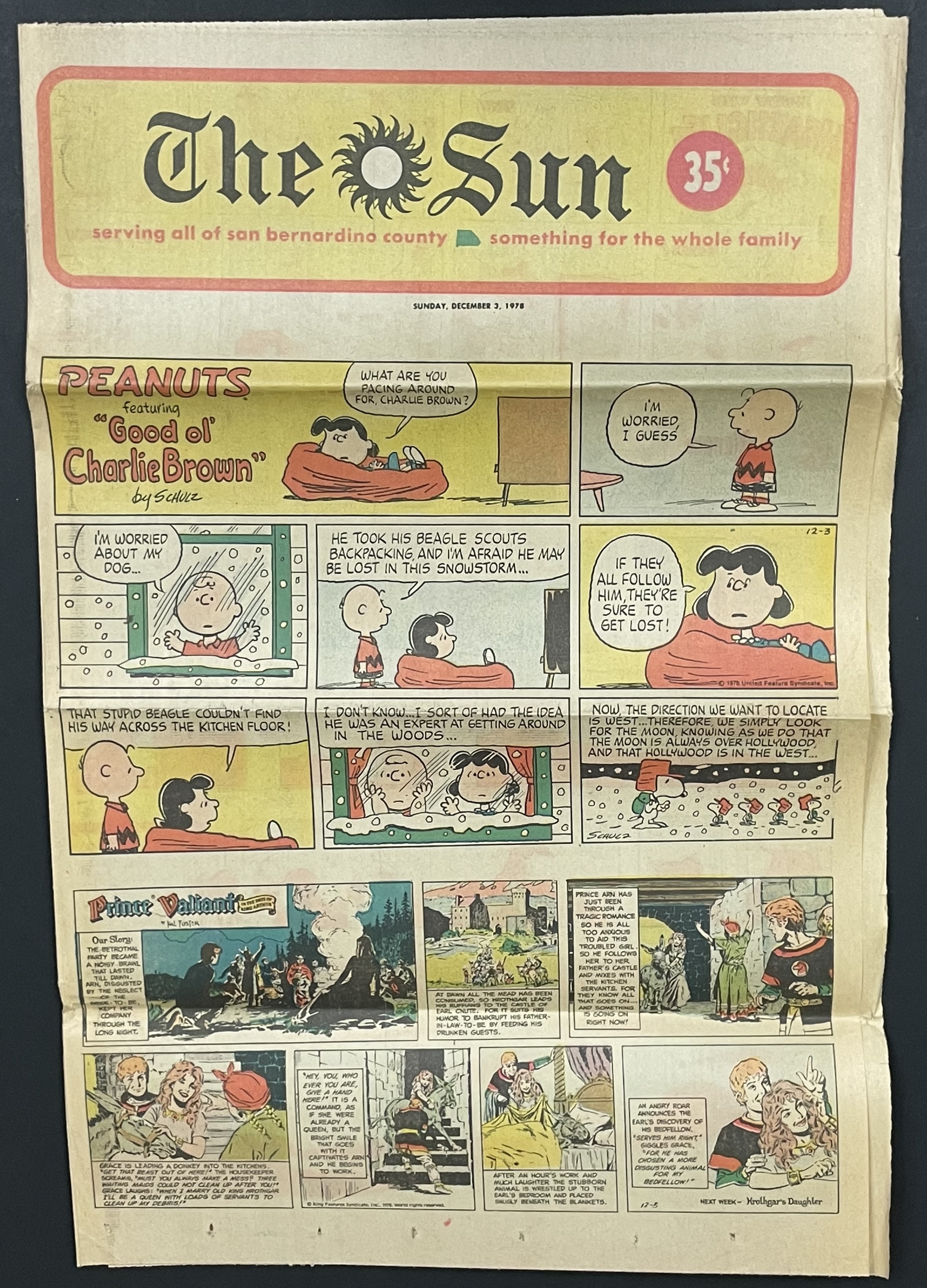 Costume sketch of a clown-like figure with a round beige torso, orange-striped sleeves, oversized purple pants, yellow gloves, and large yellow shoes.