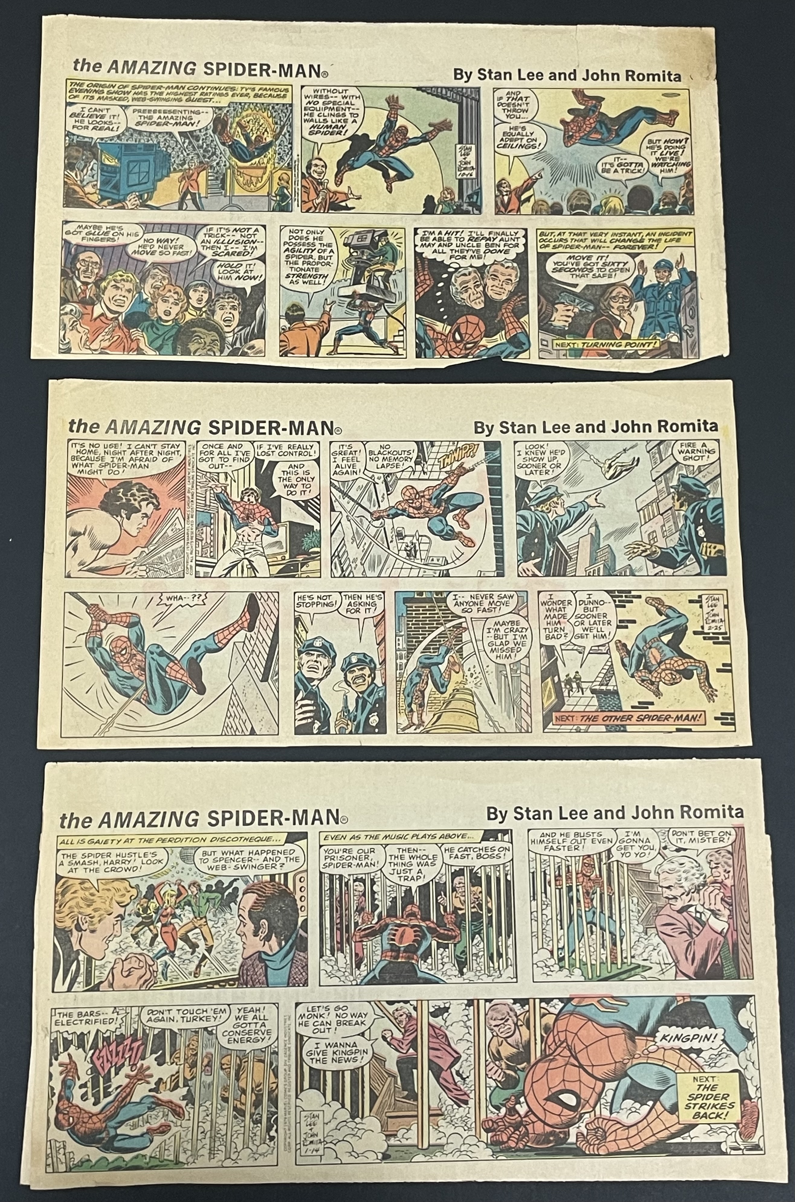 Costume sketch of a clown-like figure with a round beige torso, orange-striped sleeves, oversized purple pants, yellow gloves, and large yellow shoes.