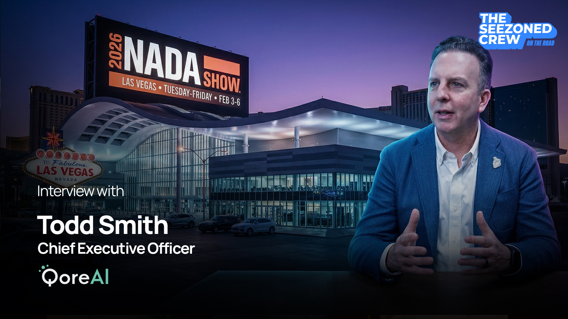 The Seezoned Crew interview with Todd Smith, CEO of QoreAI, at the 2026 NADA Show in Las Vegas
